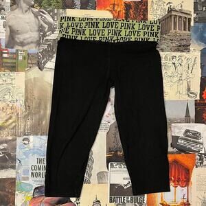 Victorias secret pink black leggings